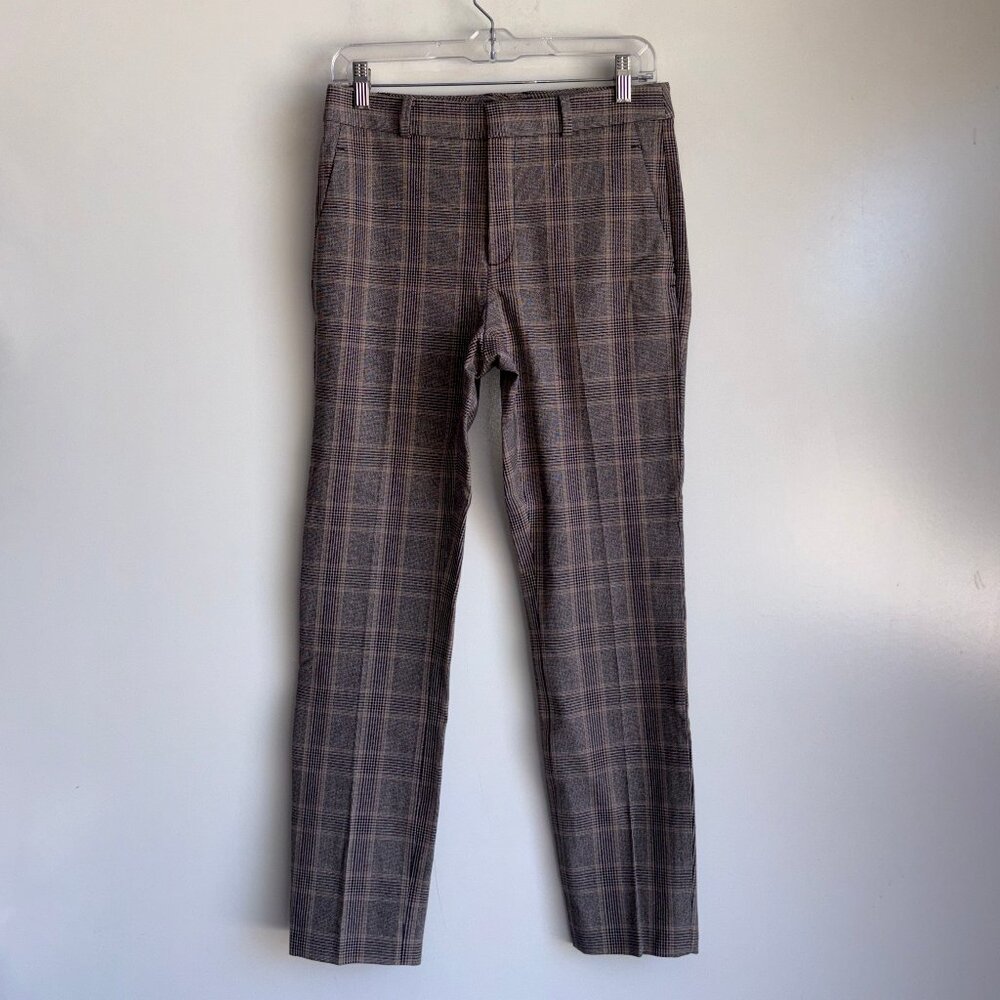 Banana Republic Sloan High Rise Plaid Pants Size 2